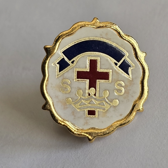 Vintage Sunday School lapel pin brooch religious SS Little system - Picture 9 of 10